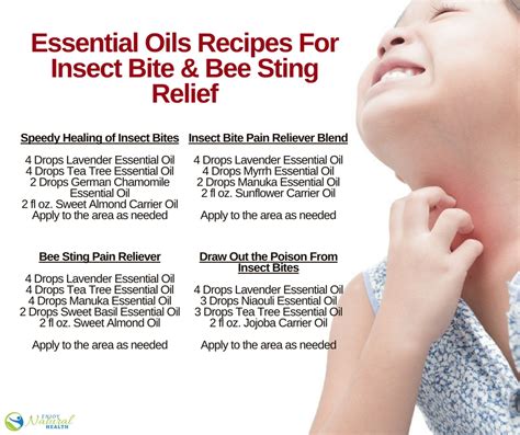 Fantastic Essential Oils Recipes For Insect Bite Bee Sting Relief