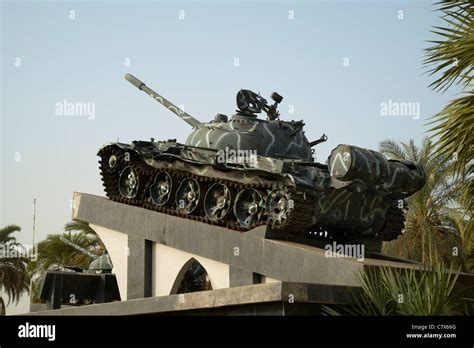 Tank Monument The War Memory Square Massawa Eritrea Africa Stock