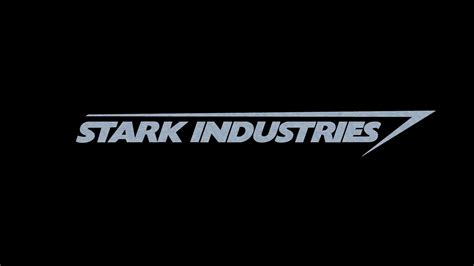 black background with Stark Industries text overlay Iron Man #1080P # ...