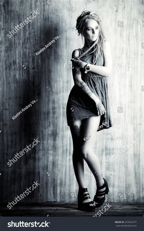 Full Length Portrait Sexual Blonde Girl Stock Photo Shutterstock
