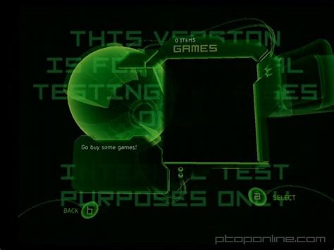 The original Xbox dashboard was to have a "Games" menu. Picture from an internal alpha version ...