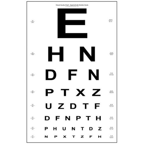 Snellen Eye Chart Home Eye Chart Home Science Tools