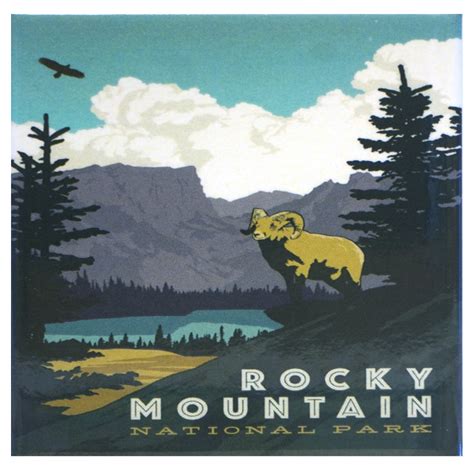 Rocky Mountain National Park Big Horn Sheep Magnet - Rocky Mountain ...