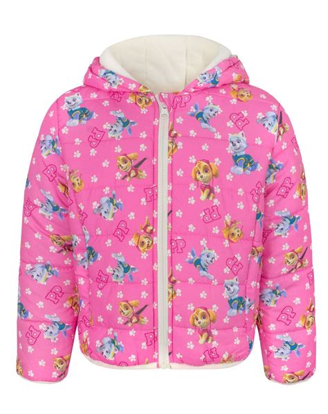 Paw Patrol Characters Girls Pink Hooded Coat — Vanilla Underground