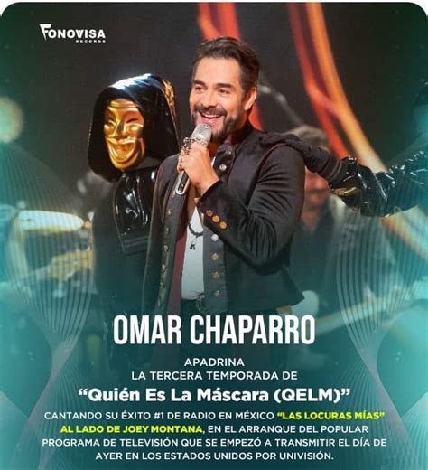 Omar Chaparro Apadrina La Tercera Temporada De Quién Es La Máscara