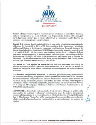 Ordenanza No Que Regula El Manual De Convivencia En Los