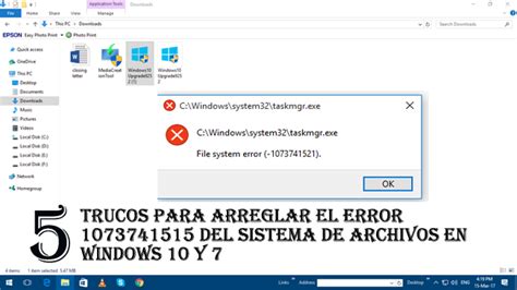 Trucos Para Arreglar El Error Del Sistema De Archivos En