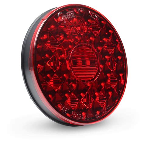 4 Round Led Stop Tail Turn Lights With Integrated Backup Grote