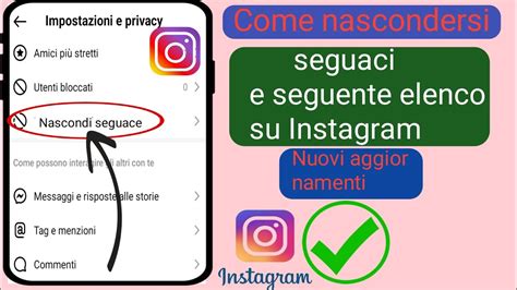 Come Nascondere I Follower E L Elenco Dei Follower Su Instagram