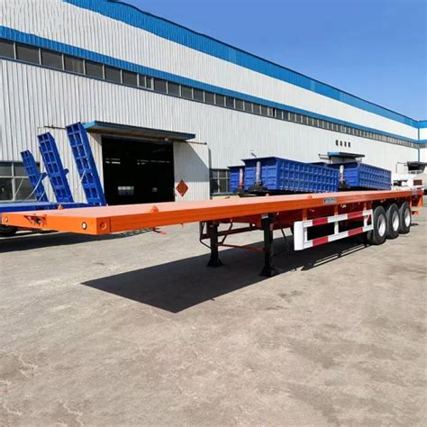 Titan 40FT Container Flatbed Tri Axle Trailer For Sale In Namibia Tri