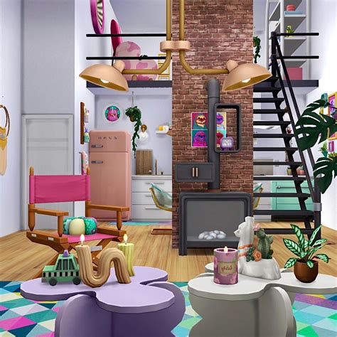 Colorful Apartment No Cc 01 Screenshots The Sims 4 Rooms Lots Curseforge