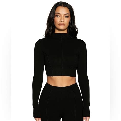 Naked Wardrobe Tops Nwt Naked Wardrobe Snatched To The Top Crop Poshmark