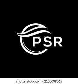 Psr Letter Logo Design On Black Stock Vector (Royalty Free) 2188099365 ...