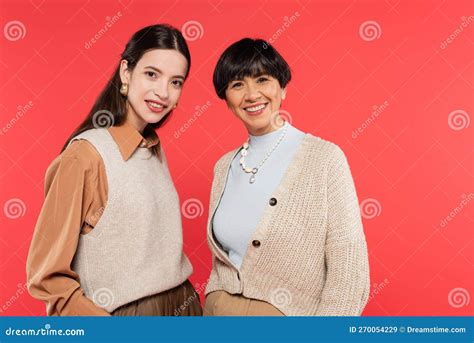 Happy Asian Mother And Daughter In Stock Image Image Of Earrings