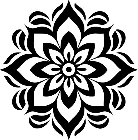 Mandala Minimalist And Simple Silhouette Vector Illustration