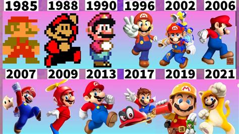 Evolution Of Super Mario Games Movie Lego From To Youtube