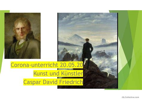 Caspar David Friedrich Kunst English Esl Powerpoints