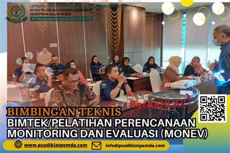 Bimtek Pelatihan Perencanaan Monitoring Dan Evaluasi Monev Tahun