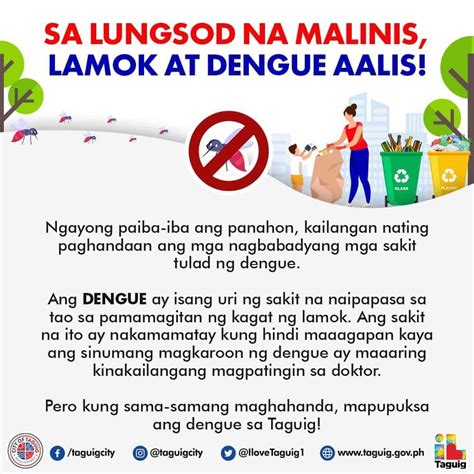 I Love Taguig On Twitter Sa Lungsod Na Malinis Lamok At Dengue Aalis