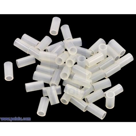 Nylon Spacer 8mm Length 4mm Od 27mm Id 50 Pack Pololu 1973 Core Electronics Australia