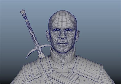 3d Model Warrior Game Character Vr Ar Low Poly Cgtrader