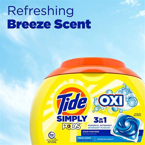 Tide Simply Pods Oxi Laundry Detergent Soap Pods Refreshing Breeze