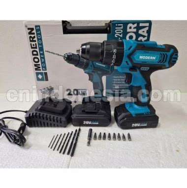 POWER TOOL MODERN MESIN BOR BATERAI IMPACT 13MM TIPE M 20LI HEAVY