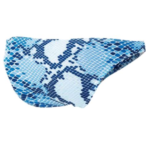 BIKINI A MOTIF SERPENT BLEU PROVOCATIVE C M CUT MEN
