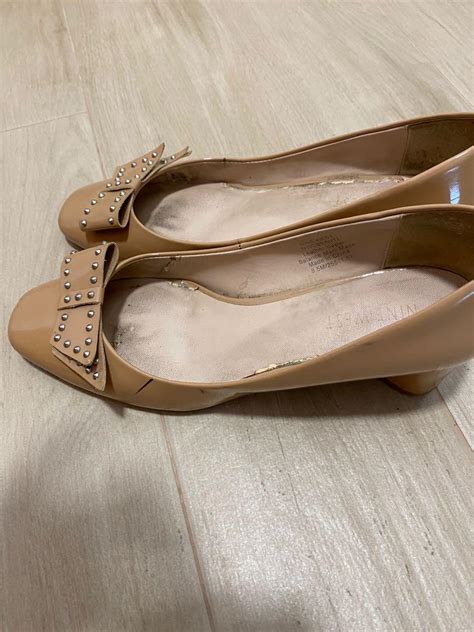 Nine West Nude Block Heels Shoes Women S Fashion Shoes Heels On Carousell