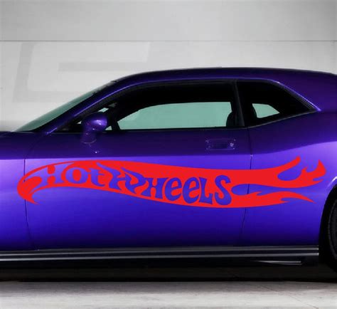 Large Hot Rod Hot Wheels Car Vinyl Sticker by CustomStickerDecals