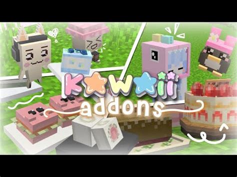 Kawaii Aesthetic Addons For Pe Be Minecraft Youtube