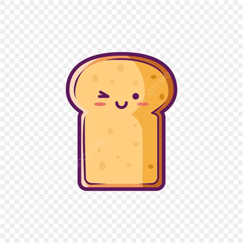 Sliced Bread Vector Art Png Illustration Of Cute Sliced Bread Icon