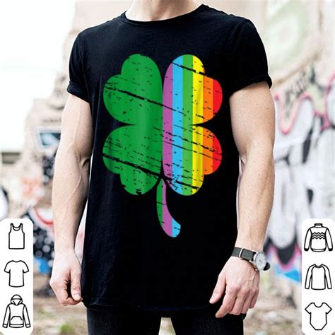 Nice Irish Shamrock Gay Lgbt St Patricks Day Pride Rainbow Shirt