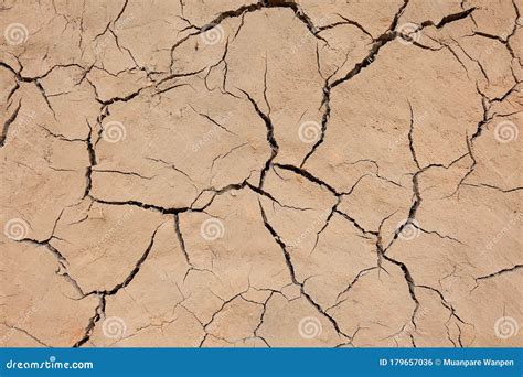 Textura De Tierra Seca Craqueada Y Fisura En Barro Seco De La Pared De