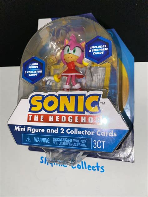 Sonic The Hedgehog Amy Rose Action Figure 25 2 Collector Cards New