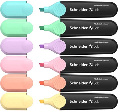 Schneider Job Pastel Fosforlu Kalem L Set