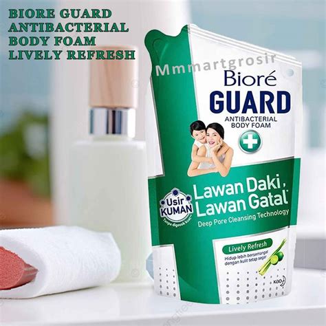 Jual Biore Guard Body Foam Antibacterial Sabun Mandi Lively Refresh