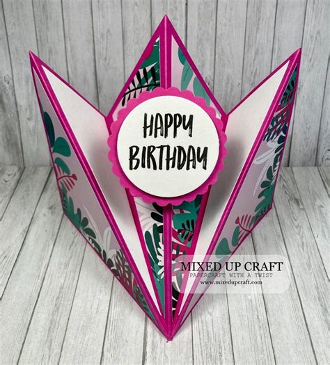 Peak Arrow Fold Card Fancy Fold Card Tutorials Fancy Fold Cards