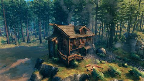 Medieval Cabin Small Cabin And Storehouse Valheim Build