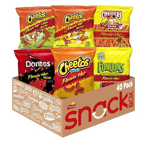 Buy Frito Lay Flaming Hot Mix Variety Pack Cheetos Cheese Snacks Funyuns And More Count