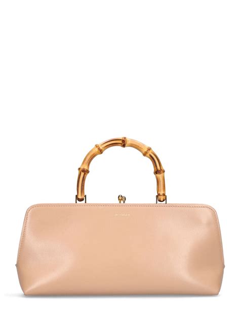 Jil Sander Small Goji Leather Top Handle Bag In Nude Modesens