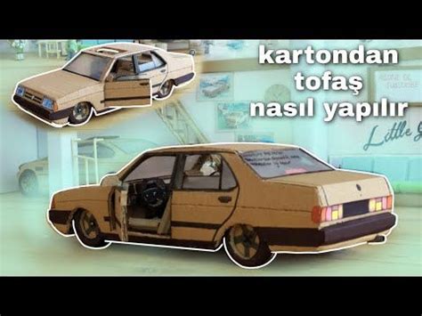 kartondan tofaş doğan slx yapımı how to make car from cardboard DIY