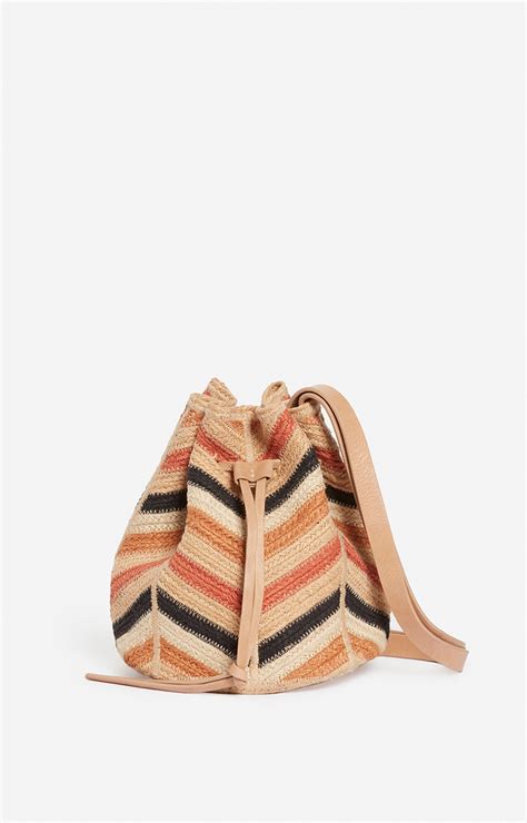 Sac Bourse En Jute Made In India Multico Rose Vanessa Bruno