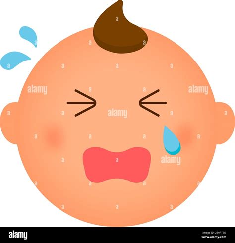 Cartoon Illustration Baby Girl Crying Hi Res Stock Photography And