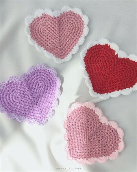 16 Valentine Heart Coaster Free Crochet Patterns Paid Artofit