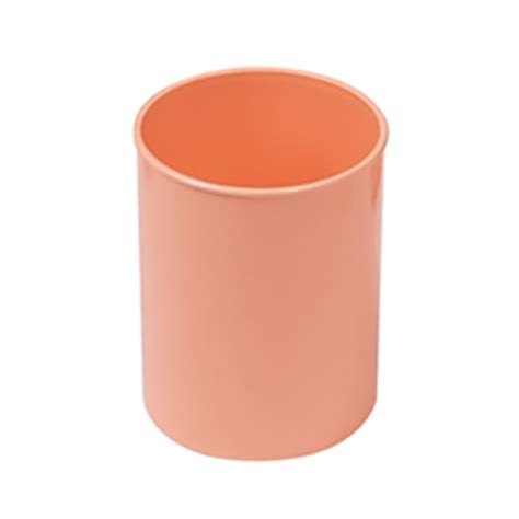 Pot à Stylo Rond Polystyrène Opaque FAIBO Orange Pastel Papel tn