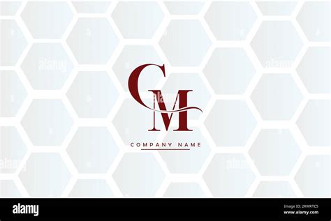 Cm Mc Abstract Letters Logo Monogram Stock Vector Image Art Alamy