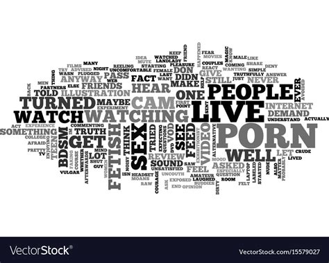 What Is Porn For Text Word Cloud Concept Vector Image