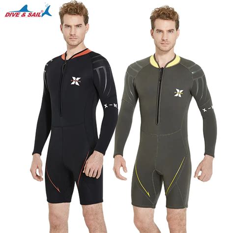 Dive Sail Super Stretch Wetsuit Men Mm Neoprene Long Sleeve Front