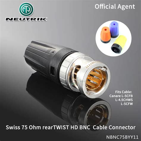 Neutrik Hd Q Bnc Crimp Plug Bayonet Rg Ohm Reartwist Hdtv Dvd Cable